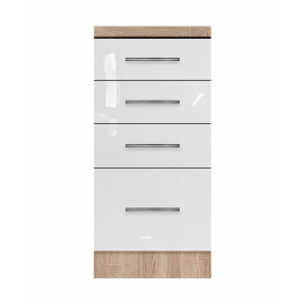 Тумба з чотирма ящиками зі стільницею 1-ї категорії з фарбованими фасадами МДФ ширина 300 МАКСІ МЕБЛІ (5102436)