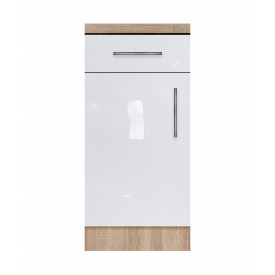 Тумба однодверна з одним ящиком зі стільницею 1-ї категорії з фарбованими фасадами МДФ ширина 500 МАКСІ МЕБЛІ (5102403)