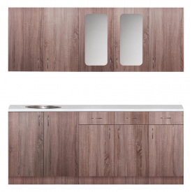 Кухня Модена ширина 2200 МАКСІ МЕБЛІ Дуб трюфель (13091)