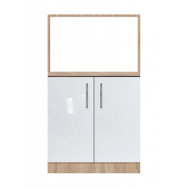 Тумба дводверна без ящиків з відділом під МВ піч зі стільницею 1-ї категорії з фарбованими фасадами МДФ ширина 500 МАКСІ МЕБЛІ (5102270)