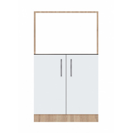 Тумба дводверна без ящиків з відділом під МВ піч без стільниці ширина 500 МАКСІ МЕБЛІ (70138)