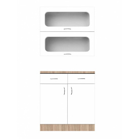 Кухонний набір Ельза ширина 500 МАКСІ МЕБЛІ Дуб сонома/Білий гладкий (5102993)