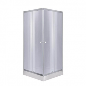 Душова кабіна Lidz Wawel SC 90x90 SAT.LOW.GR + піддон Lidz KAPIELKA