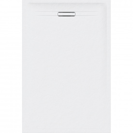 Душовий піддон Geberit SESTRA 90x100х4 прямокутний, білий, поверхня зі сланцевою структурою