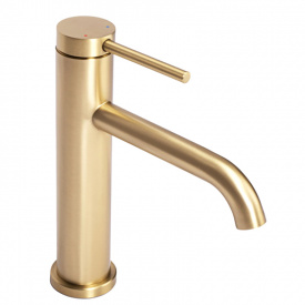 Змішувач для умивальника Rea CLIF, матове золото