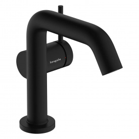 Змішувач для умивальника Hansgrohe Tecturis S EcoSmart+ зі зливною гарнітурою чорний матовий