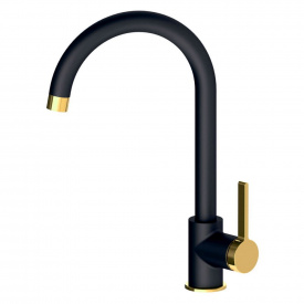 Змішувач для кухні Volle Mora Чорний/Золото (1537.110126)
