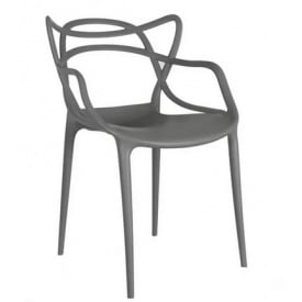 Пластиковый стул Мастерс серый для улицы на кухню