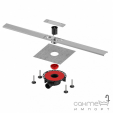 Линейный подрезной душевой трап TECE TECElineo 400-1000 15301100 нержавеющая сталь