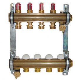 Колектор для теплої підлоги Herz з витратомірами G 3/4 на 5 контурів (1853205)