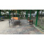 Скамейка Tobi Sho Лофт без спинки с подлокотниками для дачи, парка, сада 1 м цвет орех Николаев