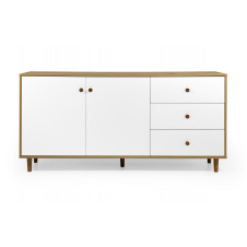 Комод UrbanOak-5 2ДВ 3ШУХ (Дуб Аппалачі + Німфея Альба, 159x39x77 см) IMI