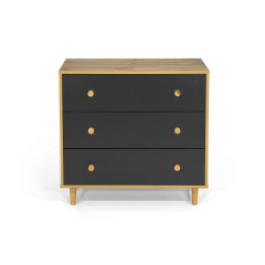Комод UrbanOak-1 3ШУХ (Дуб Аппалачі + Антрацит, 80x39x77 см) IMI Нежин
