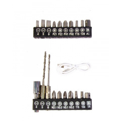 Отвертка аккумуляторная поворотная MPT 4 V Li-ion 1.5 Ач 250 об/мин 3.5 Нм USB Red with Black (MCSD4006.2) Васильевка