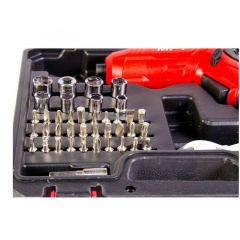 Отвертка аккумуляторная поворотная MPT 4 V Li-ion 1.5 Ач 250 об/мин 3.5 Нм USB Red with Black (MCSD4006.3) Суми