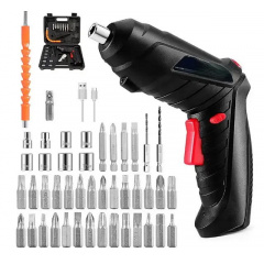 Акумуляторний поворотний шуруповерт VigohA 47 в 1 USB в валізі Дзензелівка