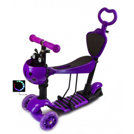 Самокат многофункциональный Scooter Божья коровка 5in1 Violet (1350702347)