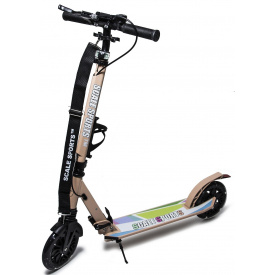 Самокат двухколесный Scale Sports PU колеса 180 мм 2 амортизатора Beige (803436814)