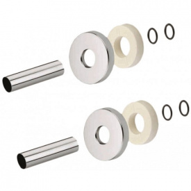 Комплект декоративних трубок + розетки Carlo Poletti Minimalist 38-18-L160мм (2 шт.) хром (A54608B)