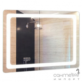 Прямоугольное зеркало с LED подсветкой и подогревом Liberta Forli 1000x800 стекло диамант