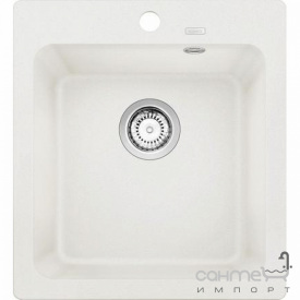 Прямоугольная гранитная кухонная мойка на одну чашу Blanco Naya 45 Silgranit 527309 вулканический серый