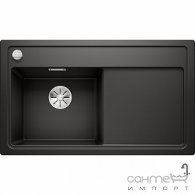 Гранитная кухонная мойка на одну чашу с сушкой Blanco Zenar 45S Silgranit PuraDur 523861 кофе, чаша слева