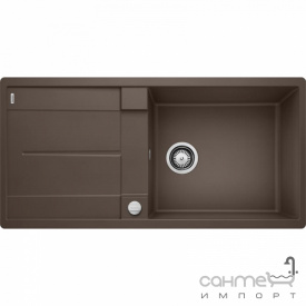 Гранитная кухонная мойка с сушкой Blanco Metra XL 6 S-F 527308 вулканический серый