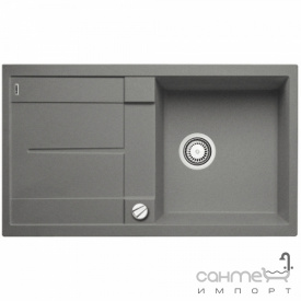 Гранитная кухонная мойка с сушкой Blanco Metra 5 S-F 527294 вулканический серый