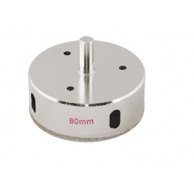 Сверло трубчатое с алмазным напылением для стекла и плитки Granite 80 мм (2-01-280)