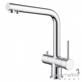 Смеситель для кухни с изливом для фильтрованной воды Blue Water Crystal Chrom хром