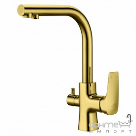 Смеситель для кухни с изливом для фильтрованной воды Blue Water Tivoli Kolor Zloty золото