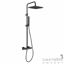 Душевая стойка с термостатом Fiore Spazio Doccia 100NN0963 матовая черная