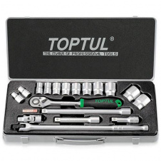 Набір головок з тріскачкою TOPTUL 1/2 18од. (6-гр.) GCAD1802