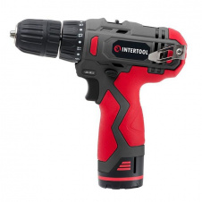Дриль-шуруповерт акумуляторний Li-Ion, 12В, 30 Нм, INTERTOOL DT-0310