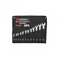 Набор ключей комбинированных 12шт. 6-14,17,19,22 мм, DIN3113, STORM INTERTOOL XT-1004 Ровно