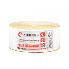 Шлифовальная шкурка на бумажной основе К36, 115мм*50м INTERTOOL BT-0813 Киев