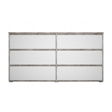 Комод ModaVista-3 6ШУХ (Бетон Світлий + Німфея Альба, 160x43x80 см) IMI