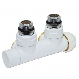 Вузол термостатичний кутовий Carlo Poletti Twin Thermo 1/2x3/4 EK 50 мм (V37110EFSB)