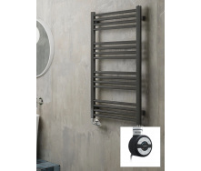 Полотенцесушитель электрический Terma Fiona 900x530 Metallic Grey тен MOA