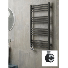 Рушникосушка електрична Terma Fiona 900x530 Metallic Grey тен MOA
