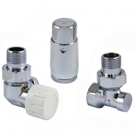 Комплект термостатичний mini осьовий лівий 1/2 Schlosser Хром (602200069)