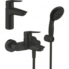 Набір змішувачів 3 в 1 для ванни Grohe QuickFix Start, чорний (UA303301SQ)
