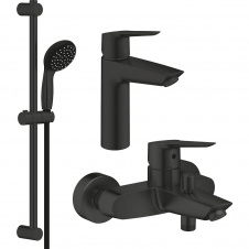 Набір змішувачів 3 в 1 для ванни Grohe QuickFix Start, чорний (UA303301MQ)