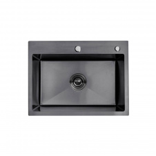 Кухонна мийка Kroner KRP PVD Schwarze 43х58х21.5 см 5843HM