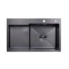 Кухонна мийка Kroner KRP Schwarze - 7848RHM PVD