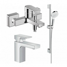 Набір змішувачів для ванни Hansgrohe Vernis Shape 100 3 в 1 хром (71561111)