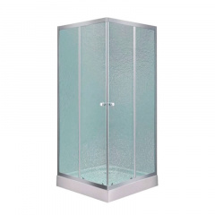 Душова кабіна Lidz Wawel SC90x90.SAT.LOW.FR, скло Frost 4 мм + Lidz Душовий піддон KAPIELKA ST90x90х14 (LWASC9090SLFSET) Прилуки