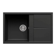 Мийка гранітна Elleci Unico 300 nero 40, чорний (21122024188) Софиевская Борщаговка