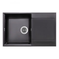 Мийка для кухні Lidz 790x495/230 BLM-14 чорний (LIDZBLM14790495230) Ковель