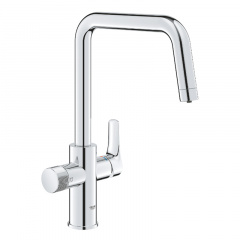 Змішувач для кухні Grohe Blue Pure Start з подачею технічної і фільтрованої води, хром (30595000) Ромни